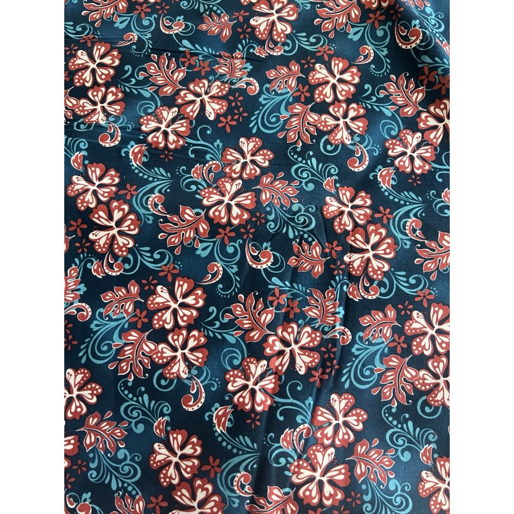 Surf City by The Boys Club - Benartex Quilt Cotton Hawaiian Tiki Red Blue 2+ Yds